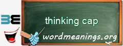 WordMeaning blackboard for thinking cap